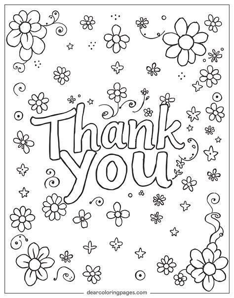 Printable Coloring Pages Thank You