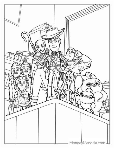 Printable Coloring Pages Toy Story 4