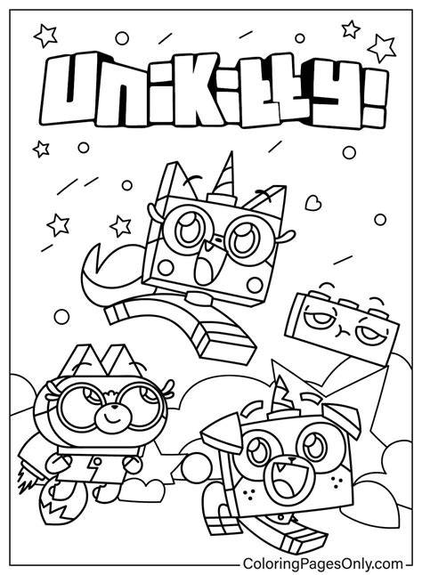 Printable Coloring Pages Unikitty