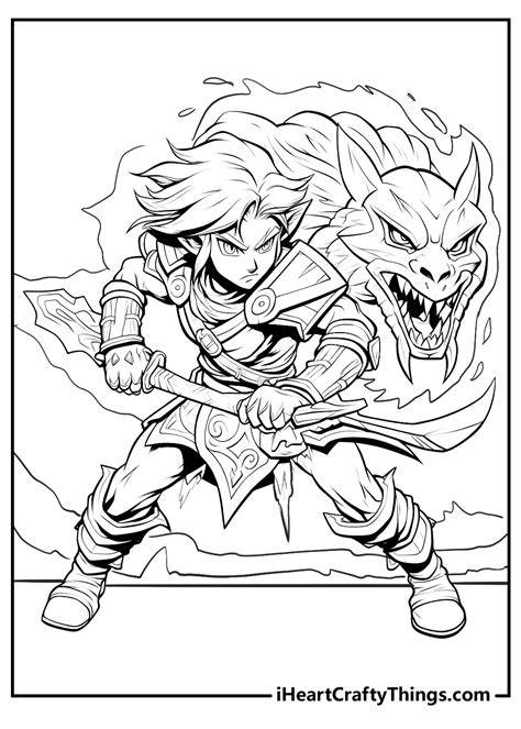 Printable Coloring Pages Zelda