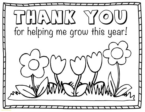 Printable Coloring Thank You Cards
