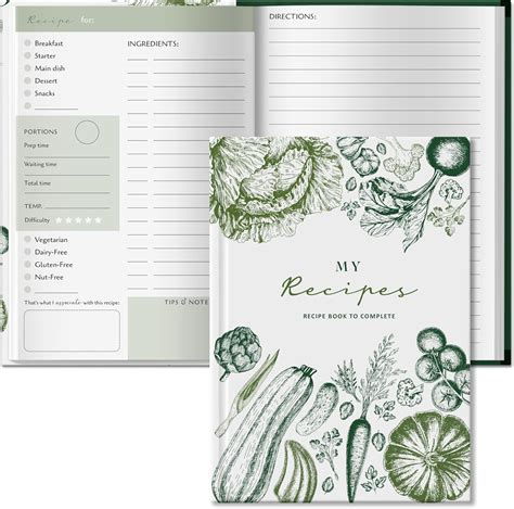 Download Printable Cookery Recipes Journal Kit Files DXF Files