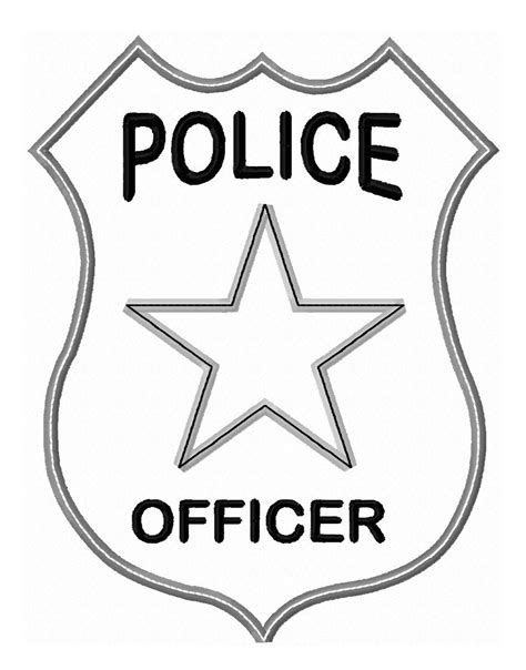 Printable Cop Badge