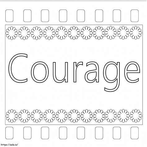 Printable Courage