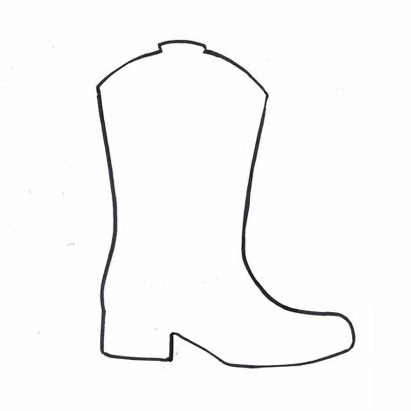 Printable Cowboy Boot Pattern