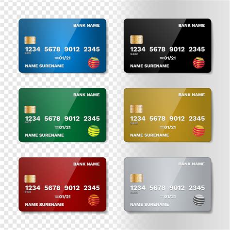 Printable Credit Card Template
