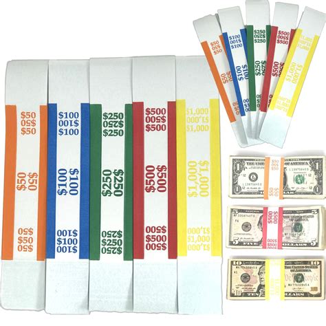 Printable Currency Straps