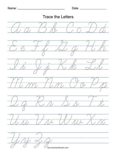 Printable Cursive Handwriting Worksheets – Free Pdf Download & Easy ...