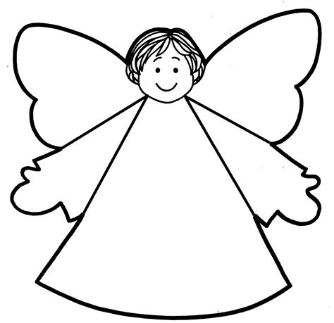 Printable Cut Out Angel Template