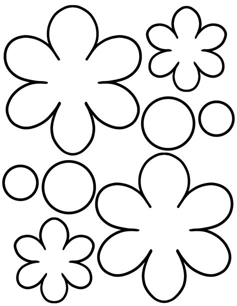 Printable Cut Out Flowers