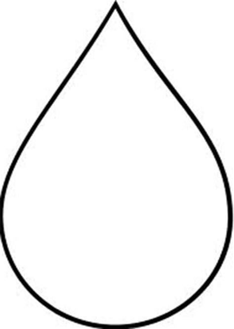 Printable Cut Out Raindrop Template