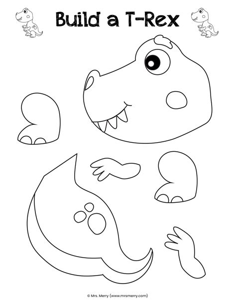 Printable Cutout Dinosaur Template