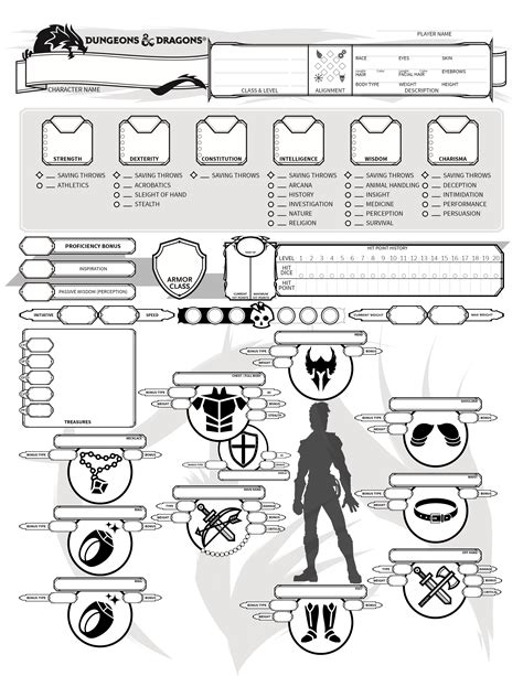 Printable D And D Character Sheet