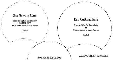 Printable Disney Ears Template