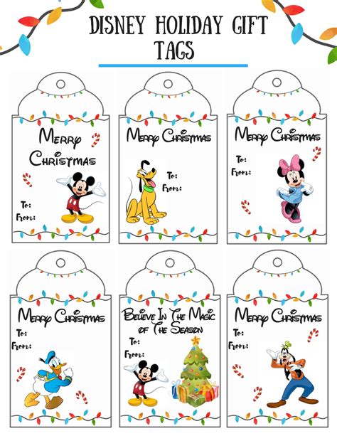 Printable Disney Gift Tags