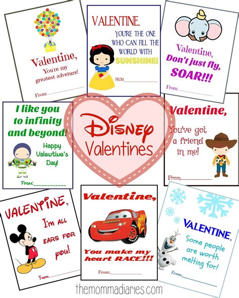 Printable Disney Valentines