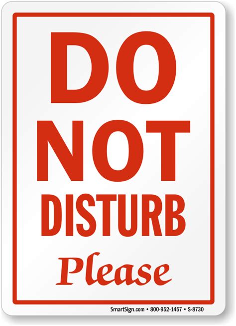 Printable Do Not Disturb Door Sign