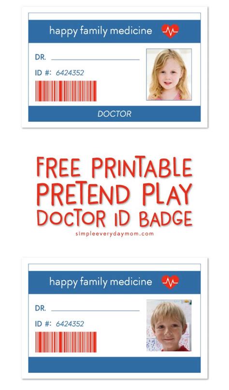 Printable Doctor Name Badge