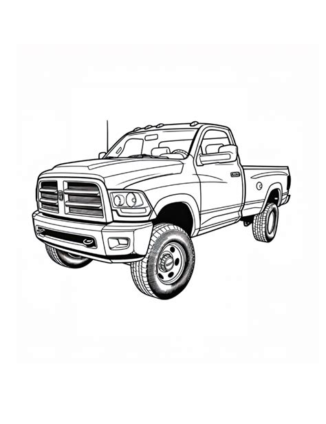 Printable Dodge Ram Coloring Pages
