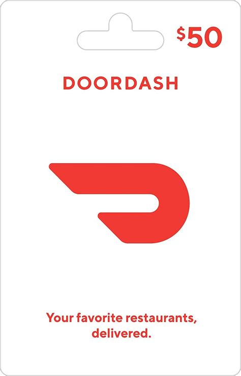 Printable Doordash Gift Card
