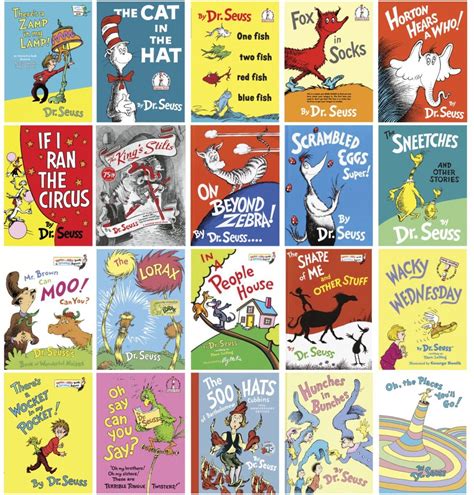 Printable Dr Seuss Book Covers