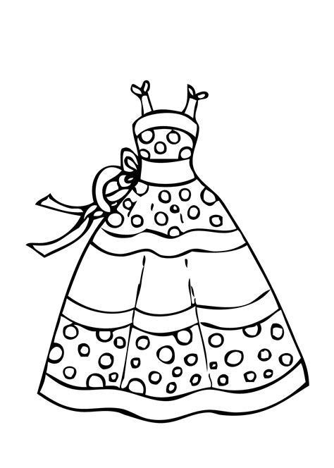 Printable Dress Coloring Pages