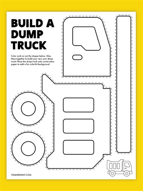 Printable Dump Truck Template