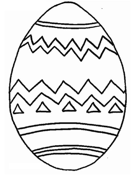 Printable Easter Egg Color Pages