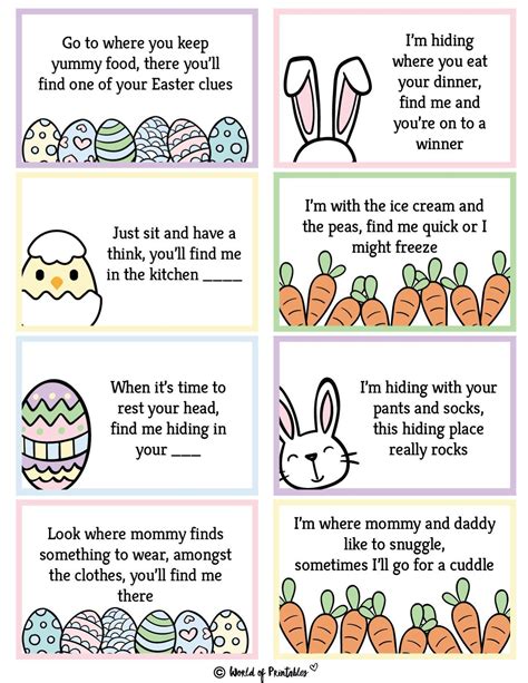 Printable Easter Egg Hunt