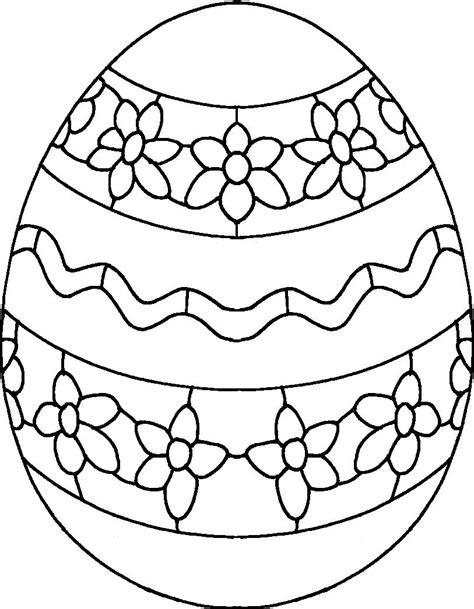 Printable Easter Eggs Coloring Pages