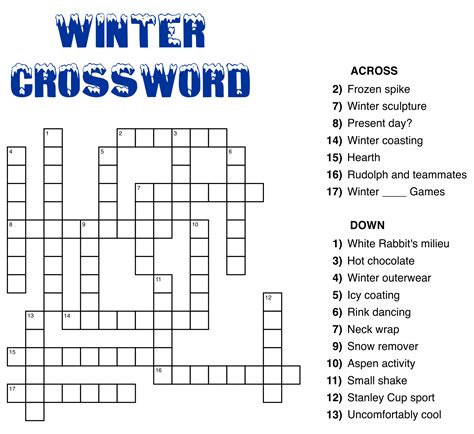 Printable Easy Crossword Puzzle