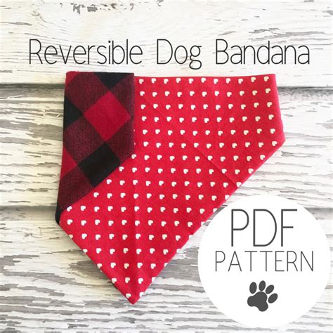 Printable Easy Dog Bandana Pattern