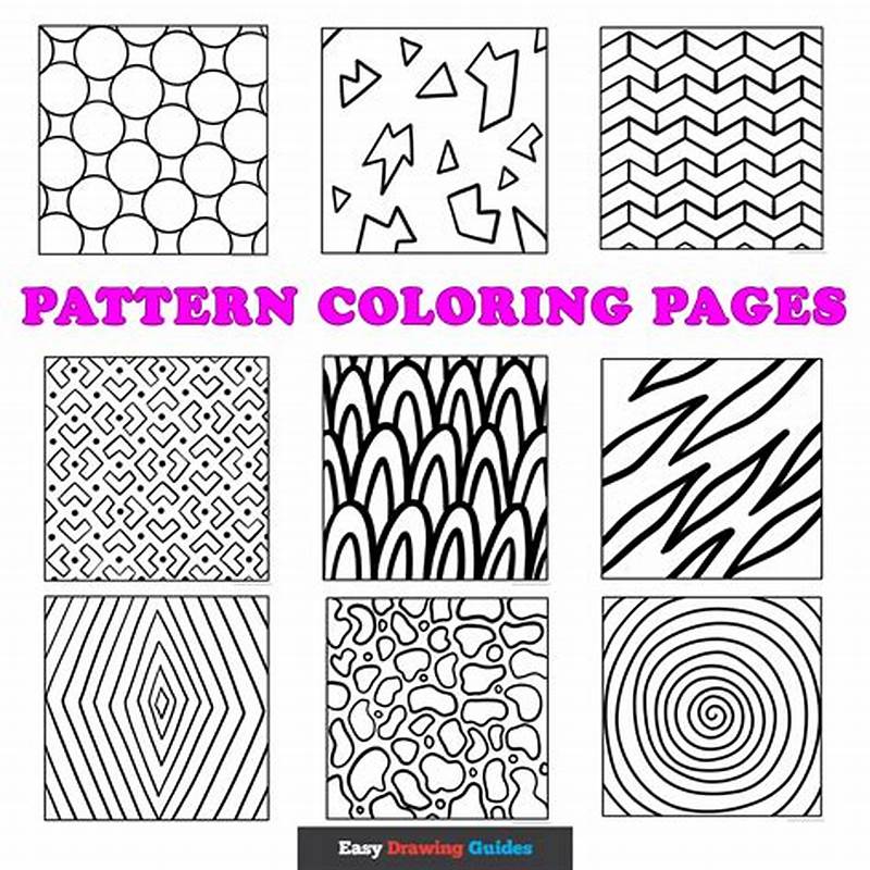 Printable Easy Pattern Coloring Pages