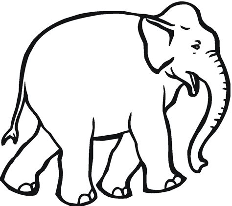 Printable Elephant Outline