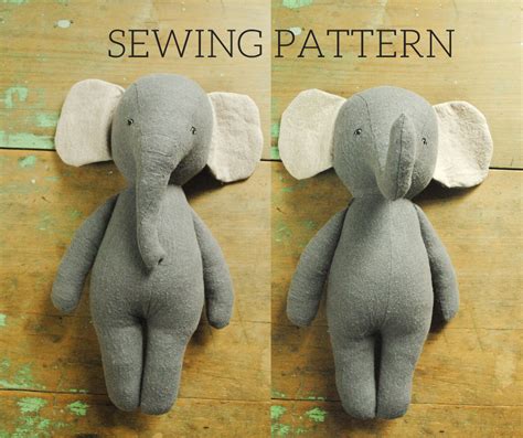Printable Elephant Sewing Pattern
