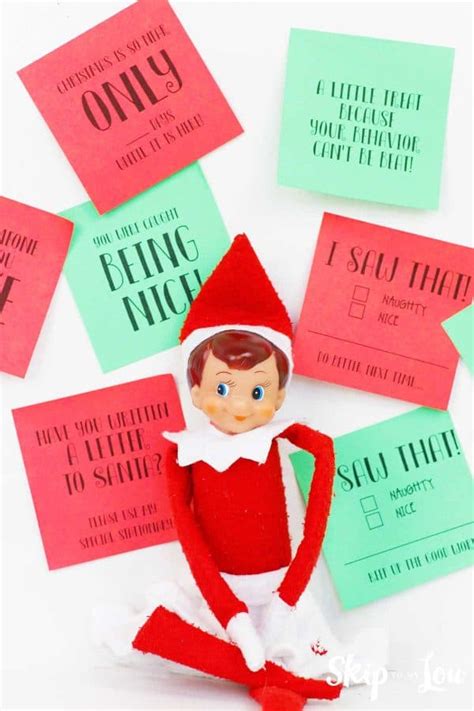 Printable Elf On The Shelf In A Jar Note