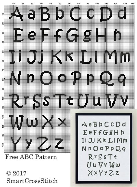 Printable Embroidery Letter Patterns