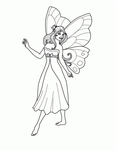 Printable Fairy Coloring Pages