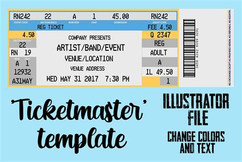 Printable Fake Concert Tickets