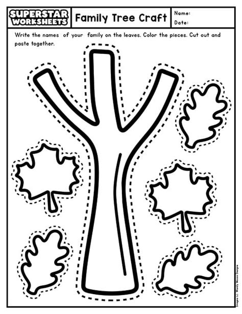 Printable Family Tree Craft