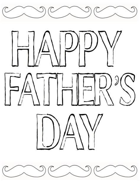 Printable Father's Day Coloring Pages