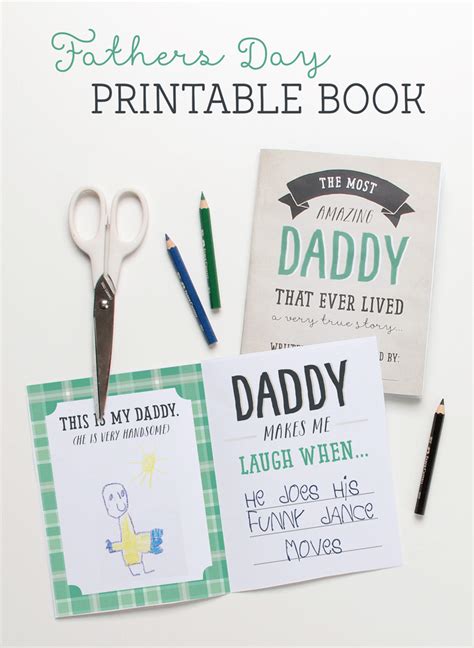 Printable Fathers Day Book