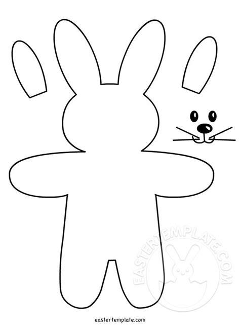 Printable Felt Bunny Pattern