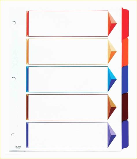 Printable File Divider Template