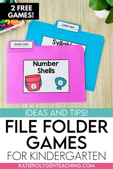 Printable File Folder Game