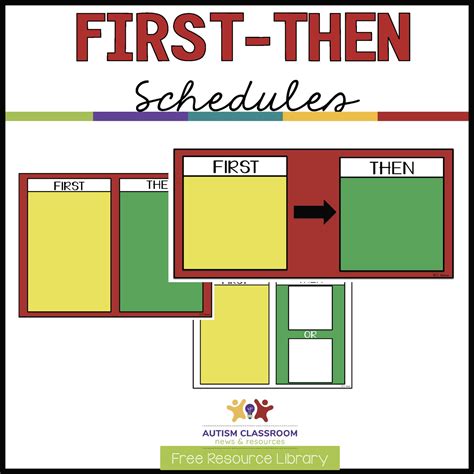 Printable First Then Visual Schedule