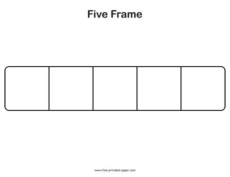 Printable Five Frame