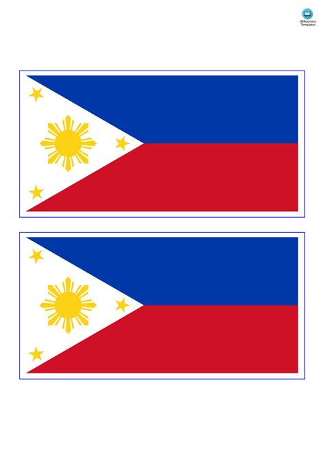 Printable Flag Of The Philippines