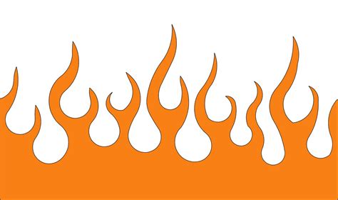 Printable Flames Template