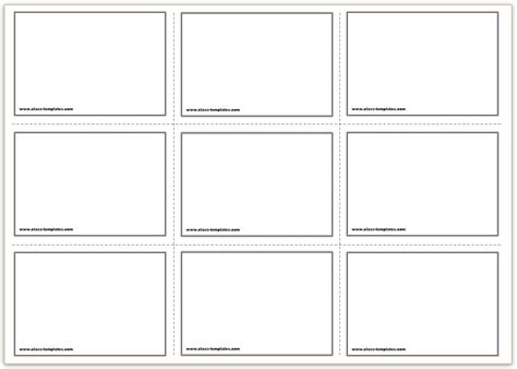 Printable Flash Card Template 8.5X11